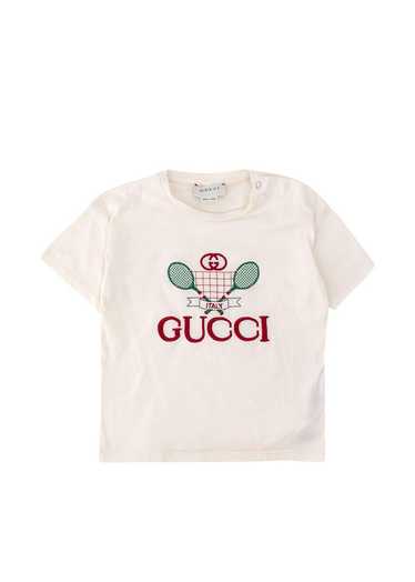 Managed by hewi Gucci Cream Tennis Logo T-Shirt 12