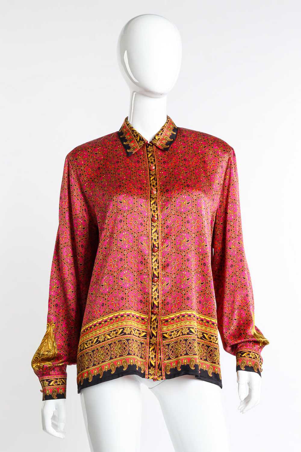 ESCADA Paisley Honeycomb Blouse II - image 1