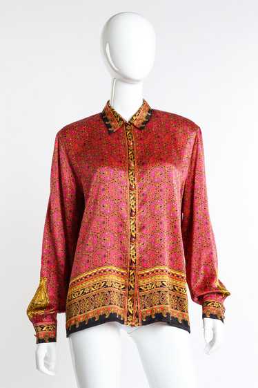 ESCADA Paisley Honeycomb Blouse II - image 1