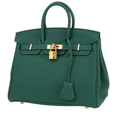 Hermès Birkin 25 cm handbag in malachite green to… - image 1