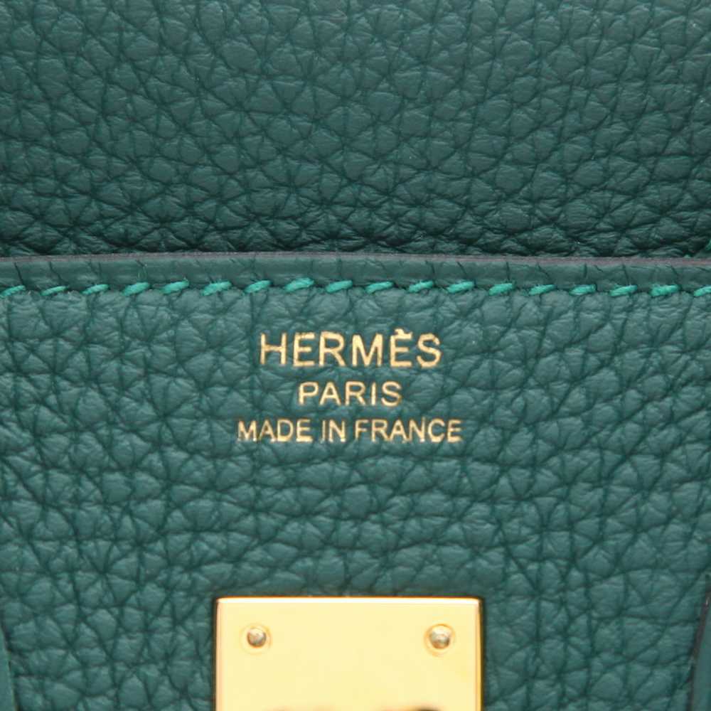 Hermès Birkin 25 cm handbag in malachite green to… - image 3