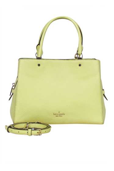 Kate Spade - Neon Yellow Pebbled Leather Satchel B