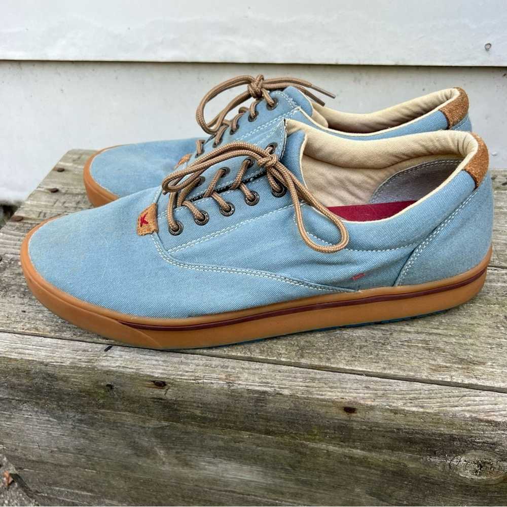Twisted X Hooey Twisted X Blue Canvas Lace Up Sne… - image 8