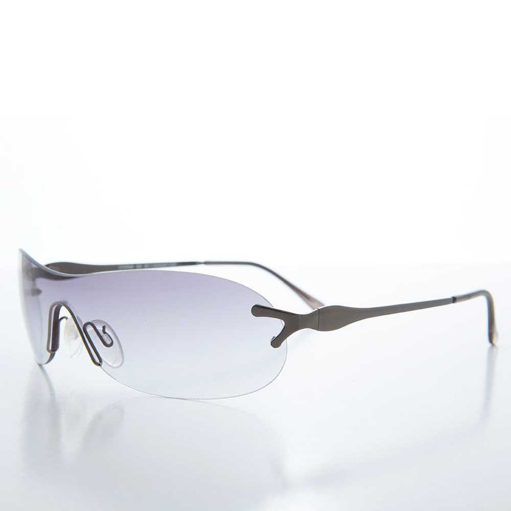 Wrap Around Mono Lens Vintage Sunglasses - Rosen - image 10