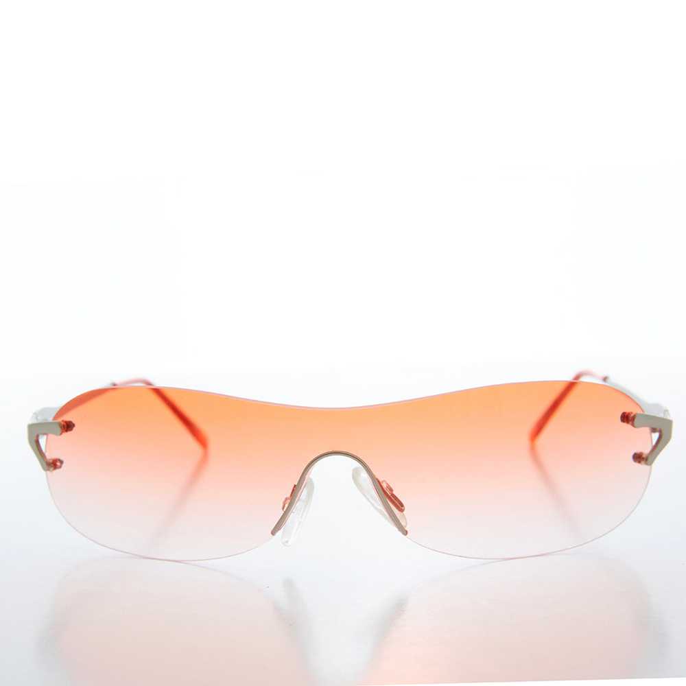 Wrap Around Mono Lens Vintage Sunglasses - Rosen - image 1