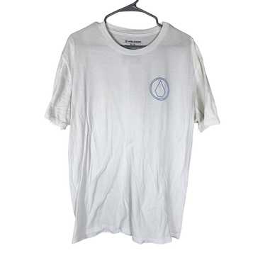 VOLCOM Men's White Blue Logo 100% Cotton Skater B… - image 1