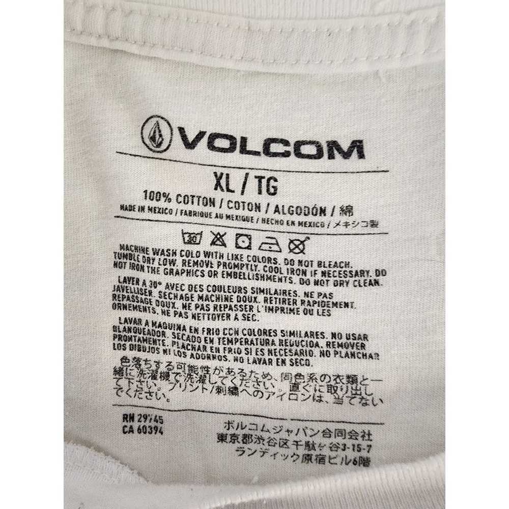 VOLCOM Men's White Blue Logo 100% Cotton Skater B… - image 5