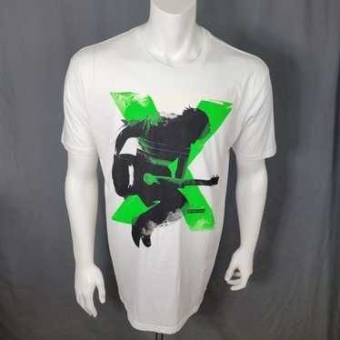 Ed Sheeran White Concert T-Shirt by Rock Me