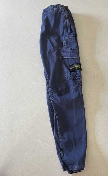 Stone Island Blue stone island cargo pants