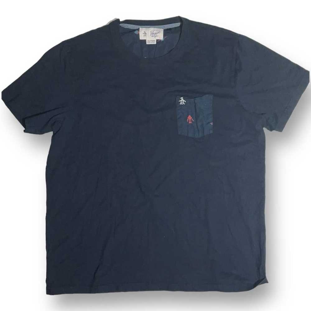 Original Penguin Men's Navy Blue Pocket T-Shirt X… - image 1