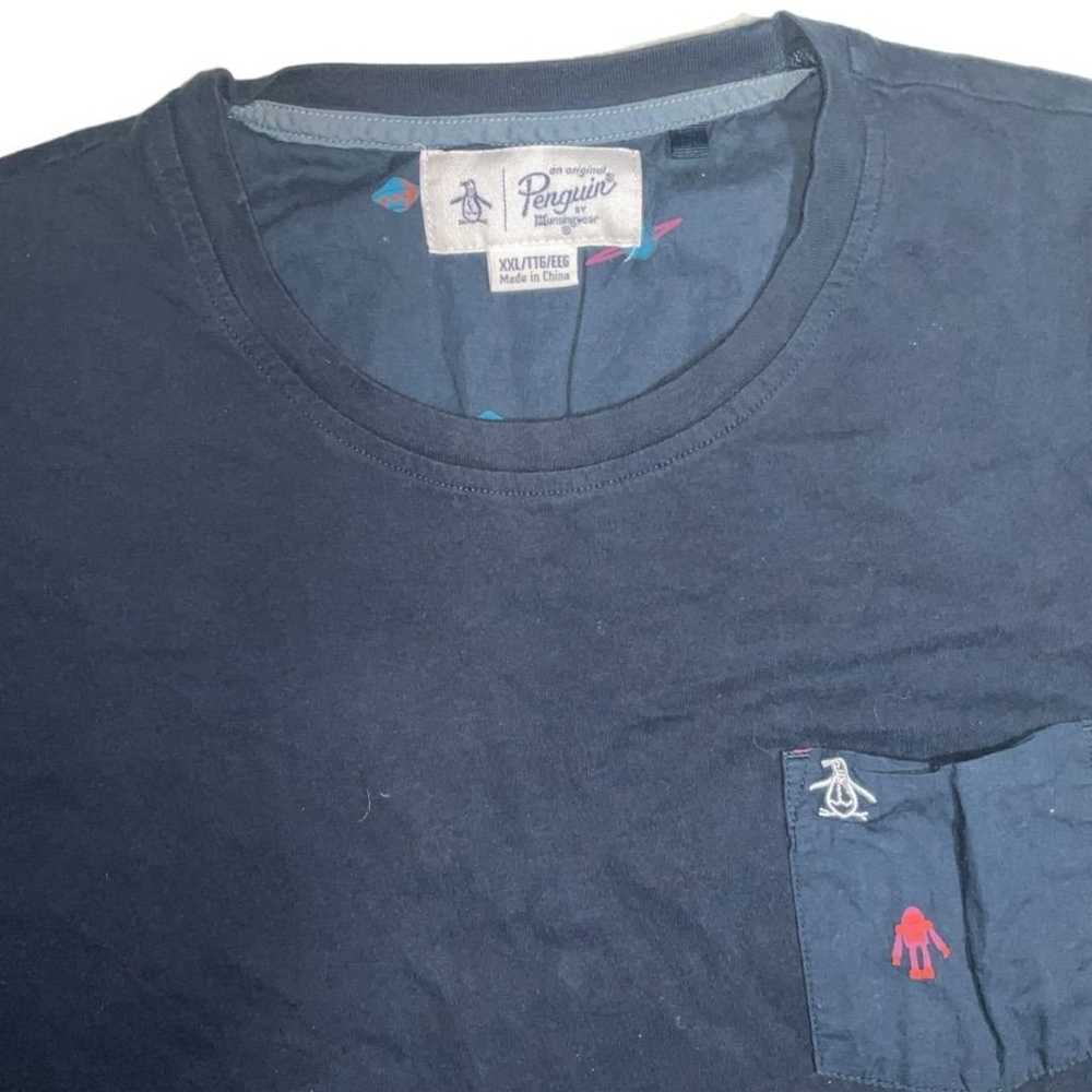 Original Penguin Men's Navy Blue Pocket T-Shirt X… - image 2