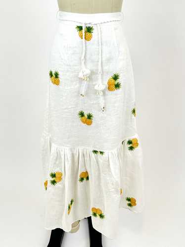 Zimmermann Linen Pineapple Skirt