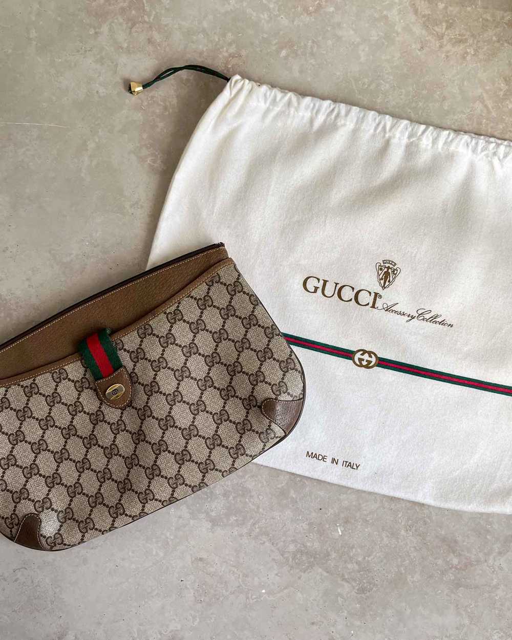 80s Convertible Gucci Clutch / Shoulder Bag - image 2