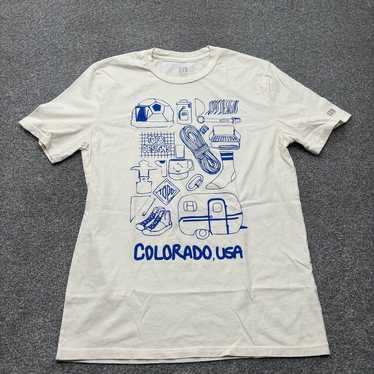 Topo Designs Shirt Adult Medium Beige Colorado USA