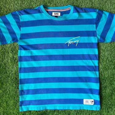 Vintage Tommy Hilfiger Blue Striped Shirt