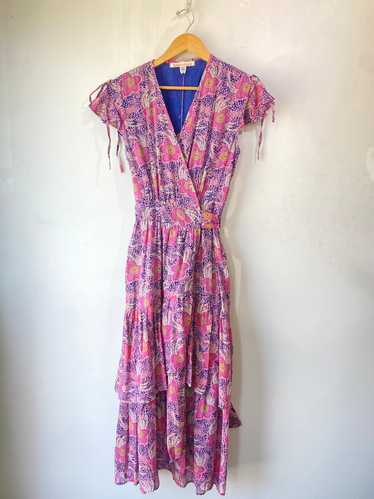 Banjanan Pink & Blue Floral Dress
