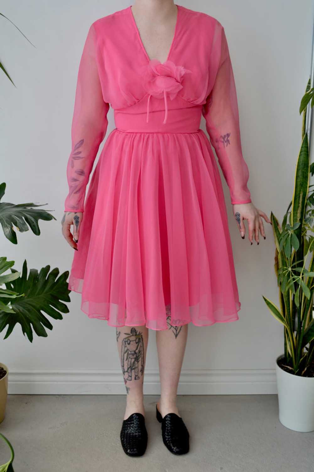 Hot Pink Party Dress - image 1