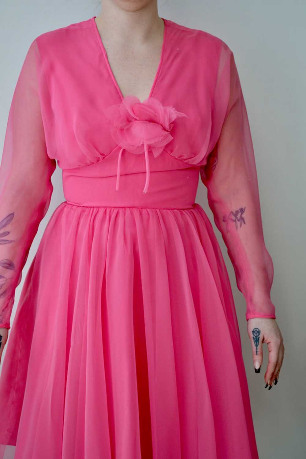 Hot Pink Party Dress - image 2