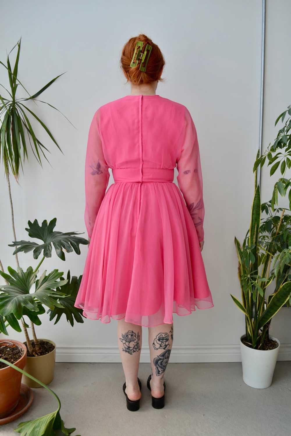 Hot Pink Party Dress - image 3