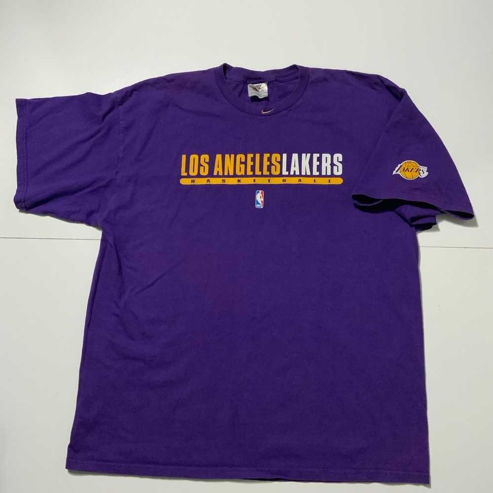 Vintage Y2K Nike Los Angeles Lakers Center Swoosh… - image 2