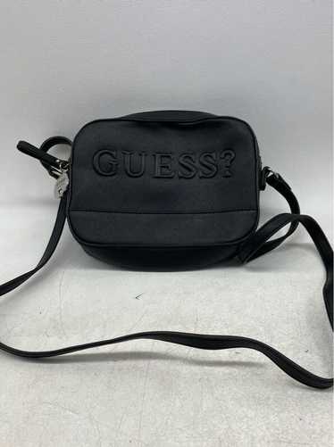 Guess Black Leather Crossbody