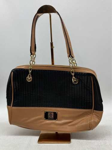 Anne Klein Brown & Black Faux Leather Shoulder Bag