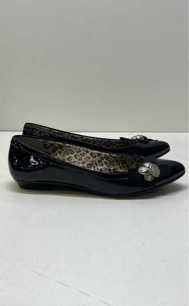 Coach Leather Katrina Pointed Toe Flats Black 8.5