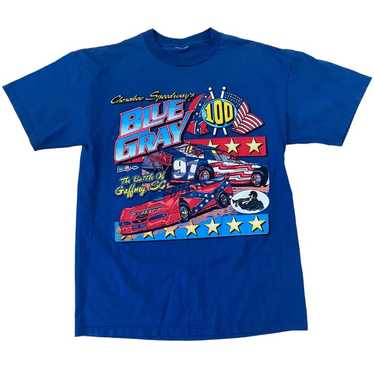 Cherokee Speedway Blue Gray T-shirt