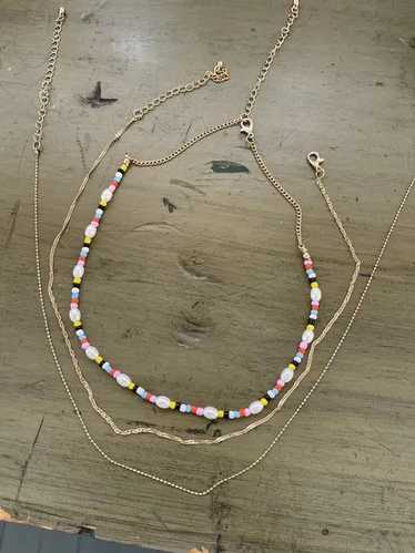 Jewelry × Streetwear × Vintage Gold Pearl Necklace