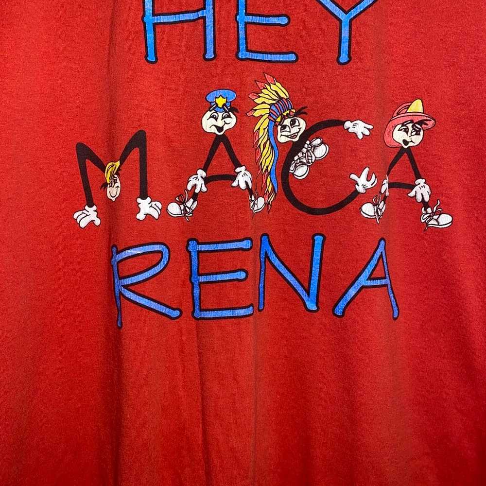 Vtg 1980s Hey Maca Rena Single Stitch Shirt Size … - image 2