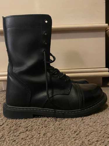 Combat Boots × Military × Vintage Black leather mi