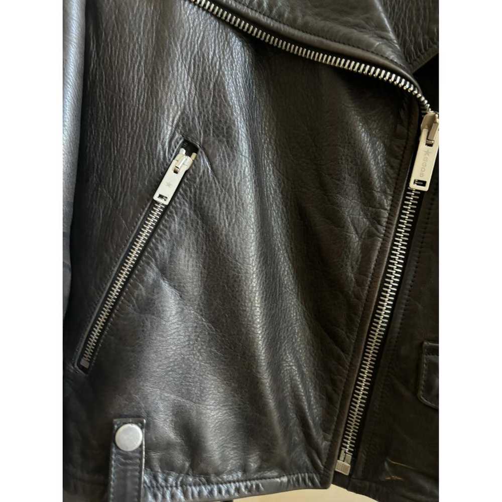 Golden Goose Leather biker jacket - image 4