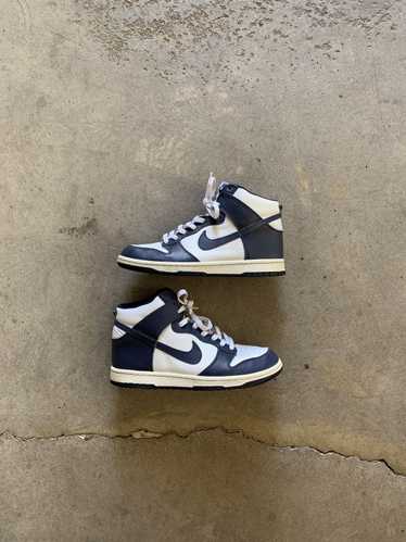 Nike × Vintage Dunk High White | Midnight Navy