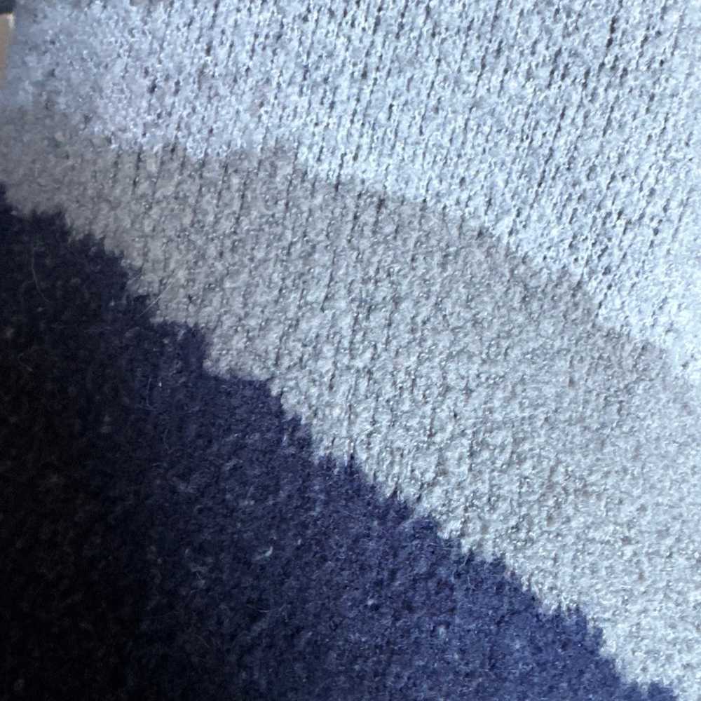 OAK + FORT Intarsia oversized sweater in blue & g… - image 12