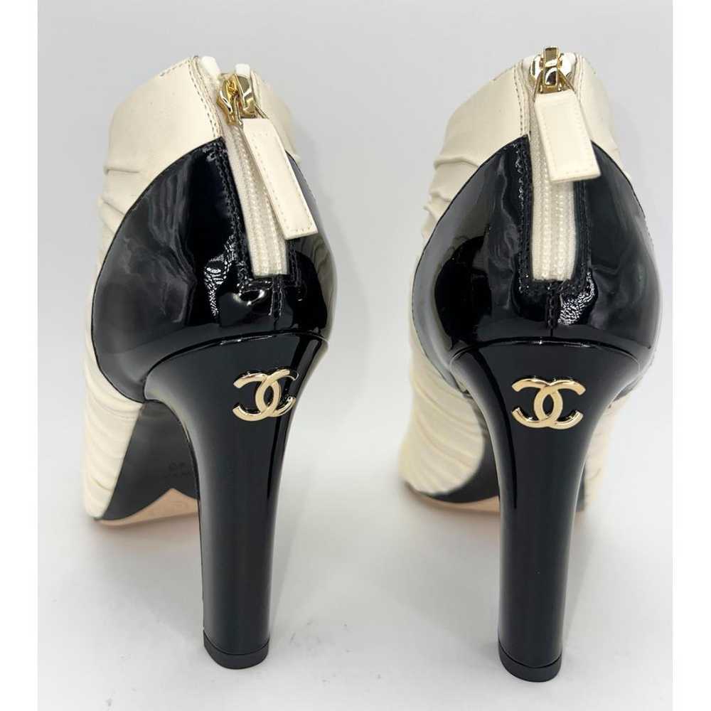 Chanel Leather open toe boots - image 9