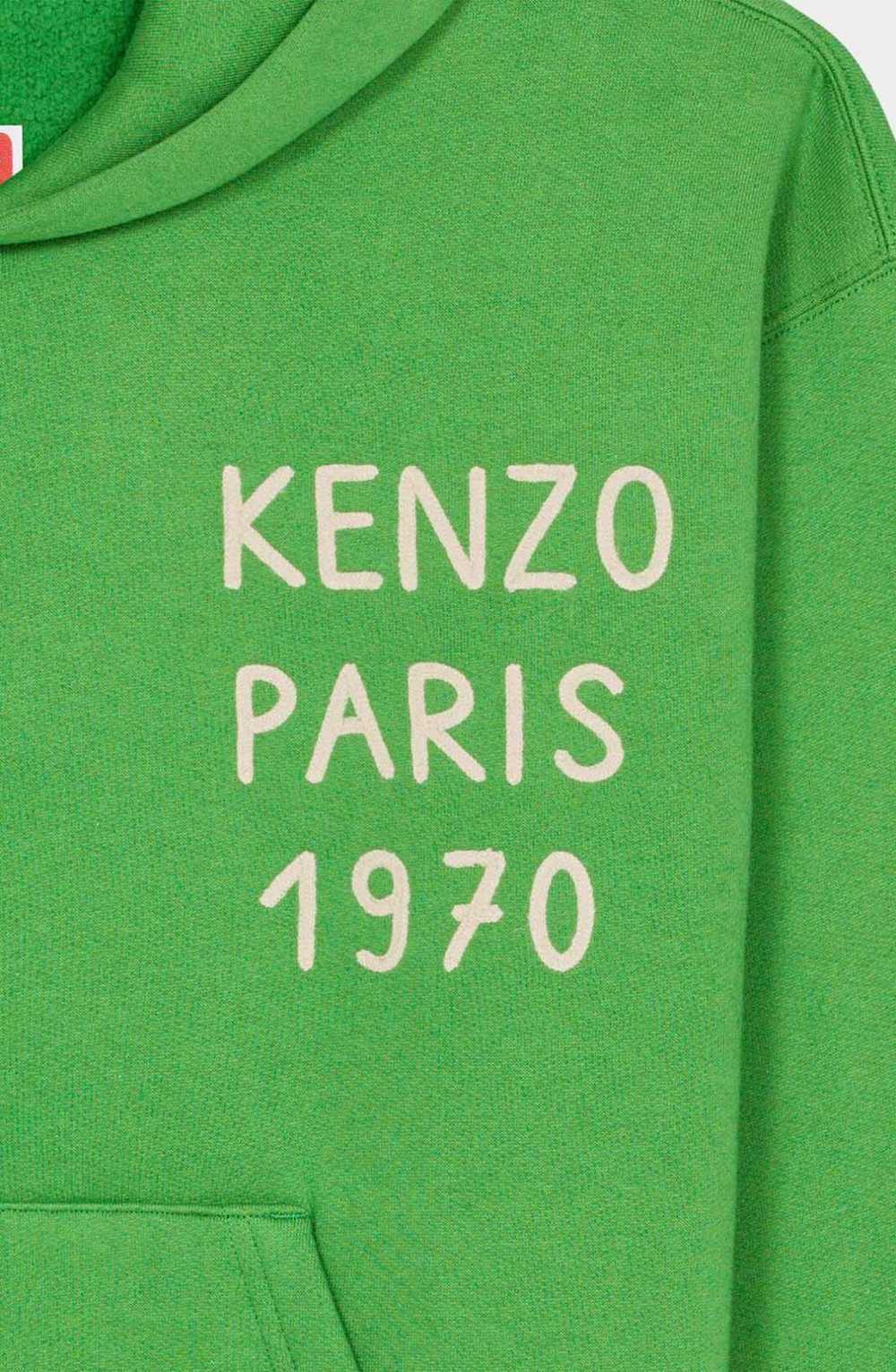 Kenzo o1mle0624 Oversized Hooded in Green/White - image 3