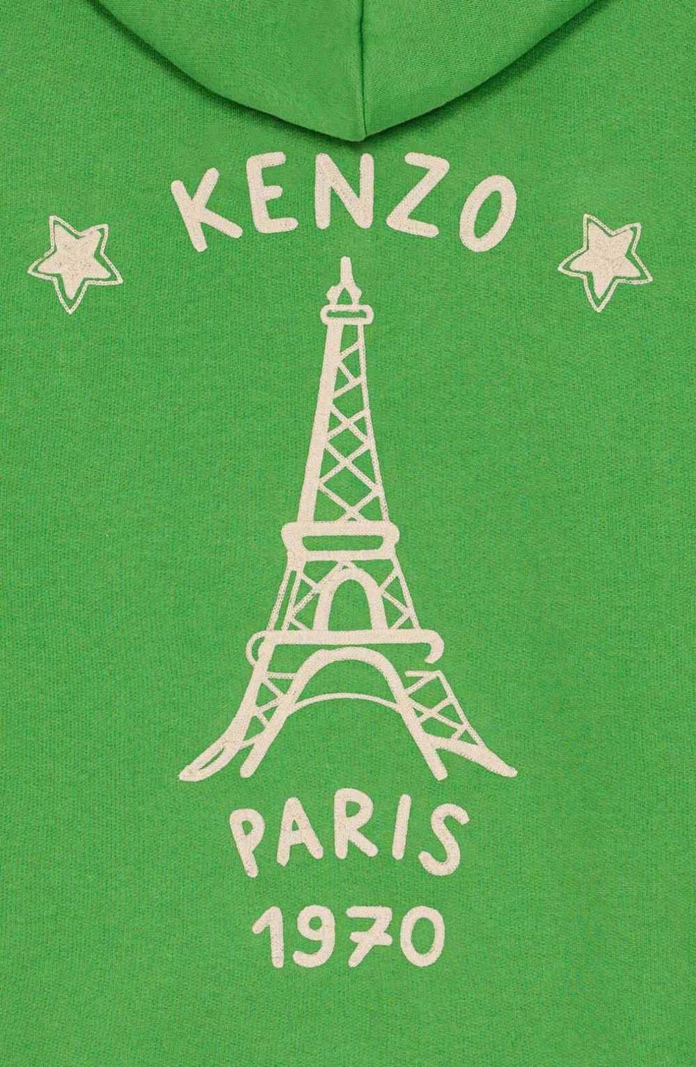 Kenzo o1mle0624 Oversized Hooded in Green/White - image 4