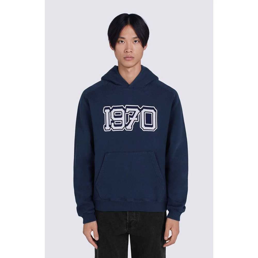 Kenzo o1mle0624 1970 Varsity Hooded in Navy/White - image 2