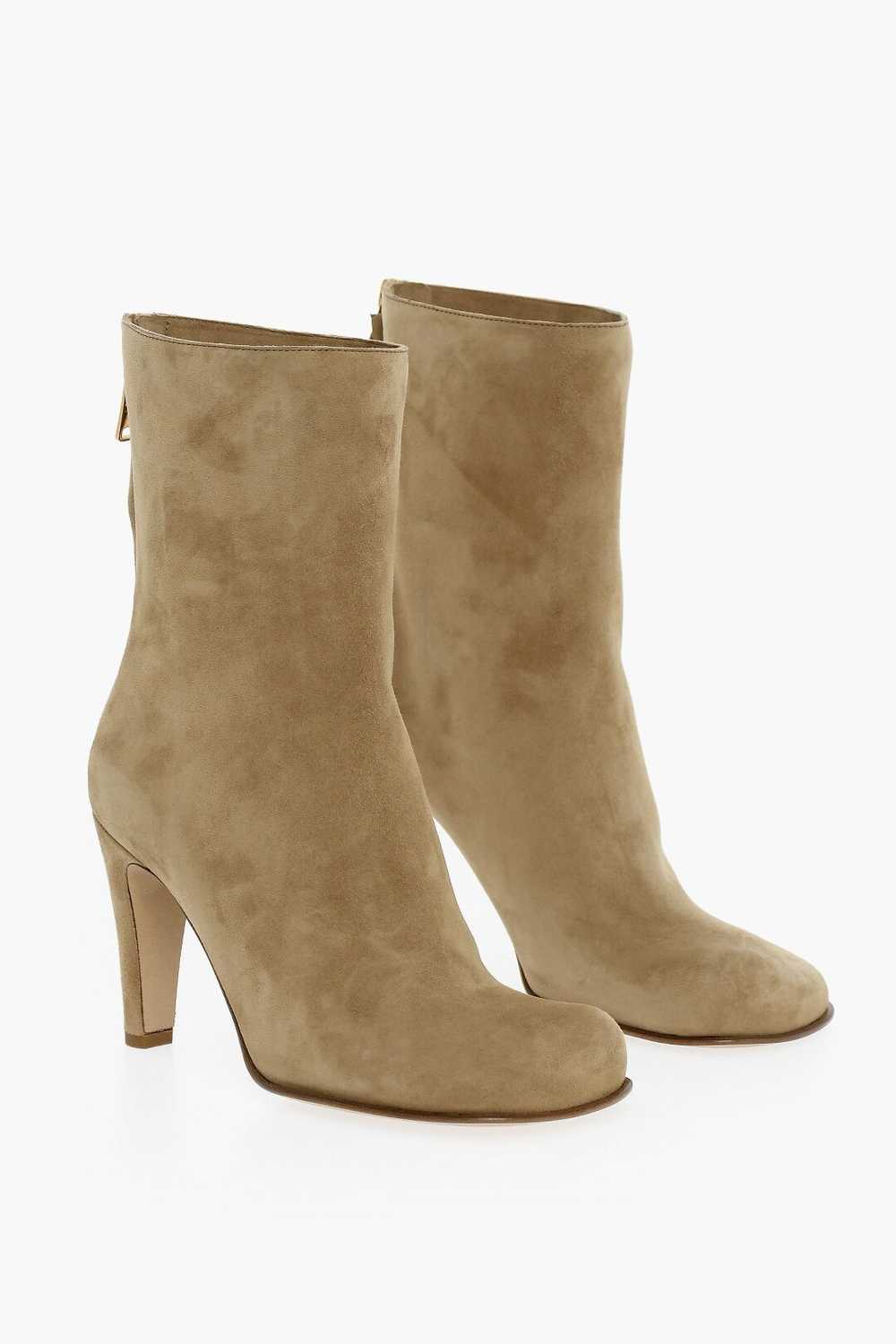 Bottega Veneta og1mm0624 Suede Ankle Boots in Bei… - image 2