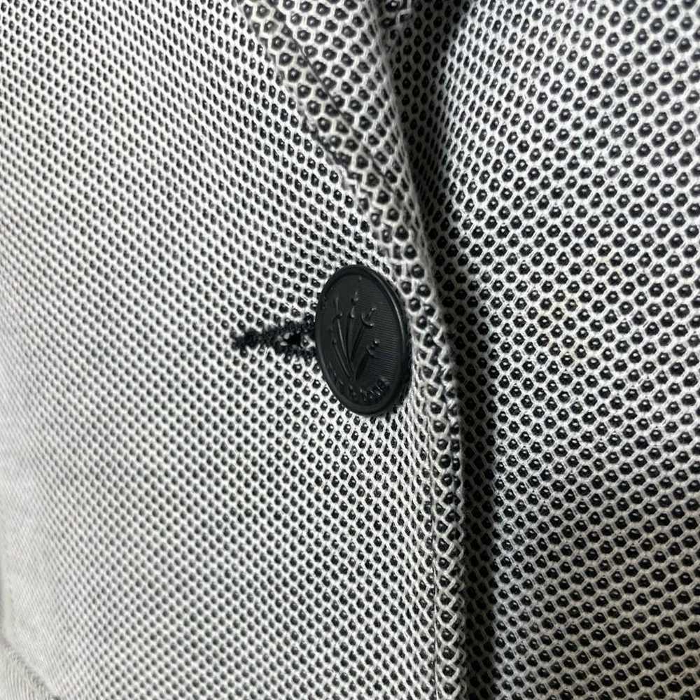 Rag & Bone Black White Textured Cotton Two-Button… - image 4
