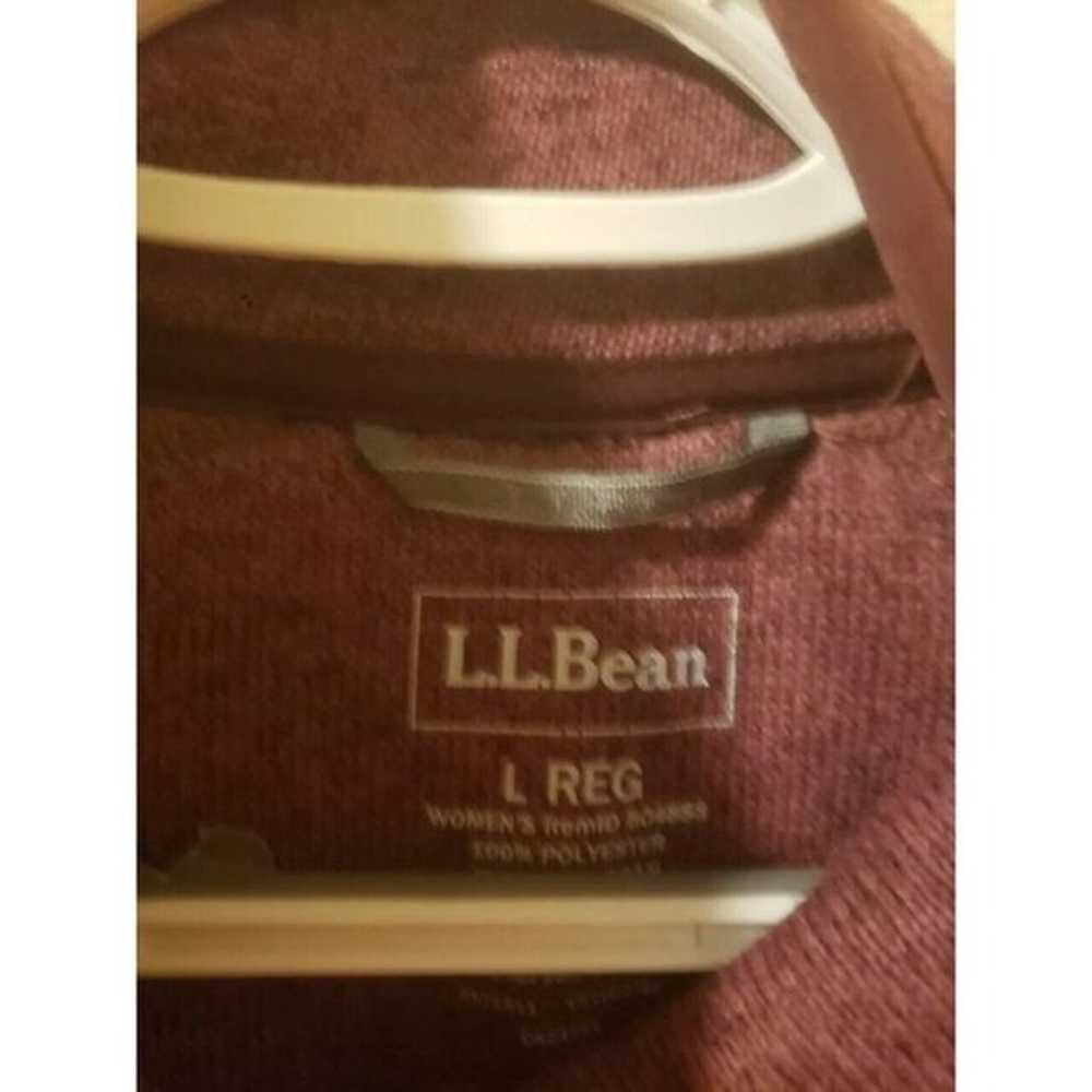 L.L.Bean Size L Hi-Pile Fleece Long Sleeve Zip Up… - image 3