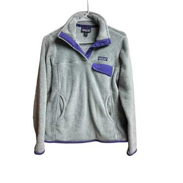 Patagonia Pullover Jacket in Gray and Purple Size 