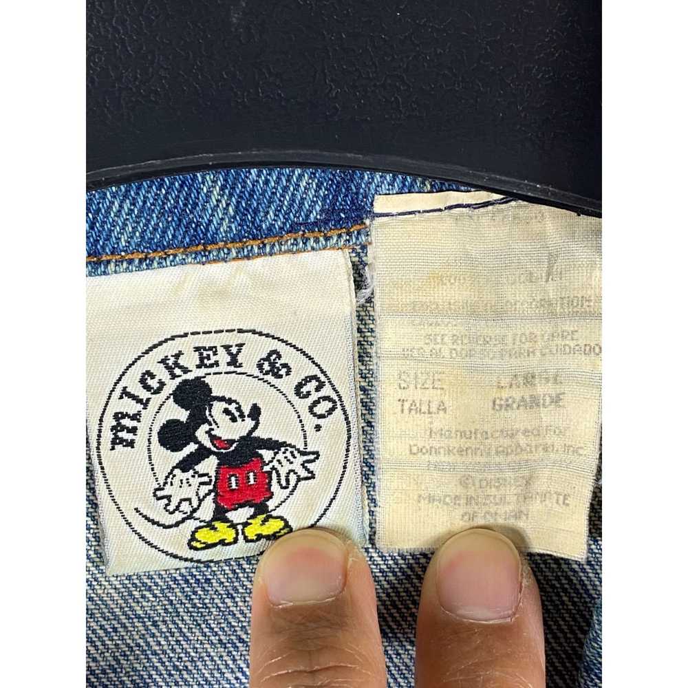 Other Vintage Mickey & Co Button Front Denim Jean… - image 3