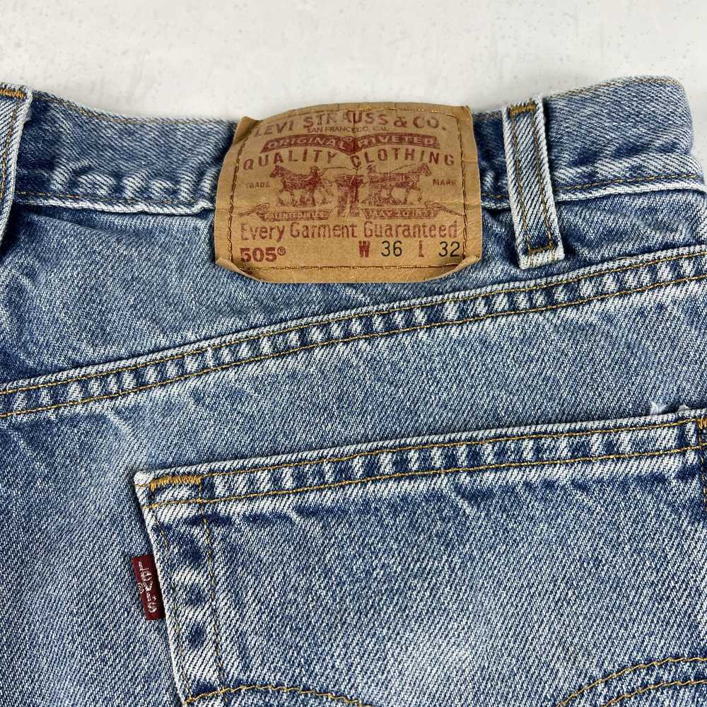 Levi's × Vintage Y2K Levi's Jean Shorts 505 Cut O… - image 11