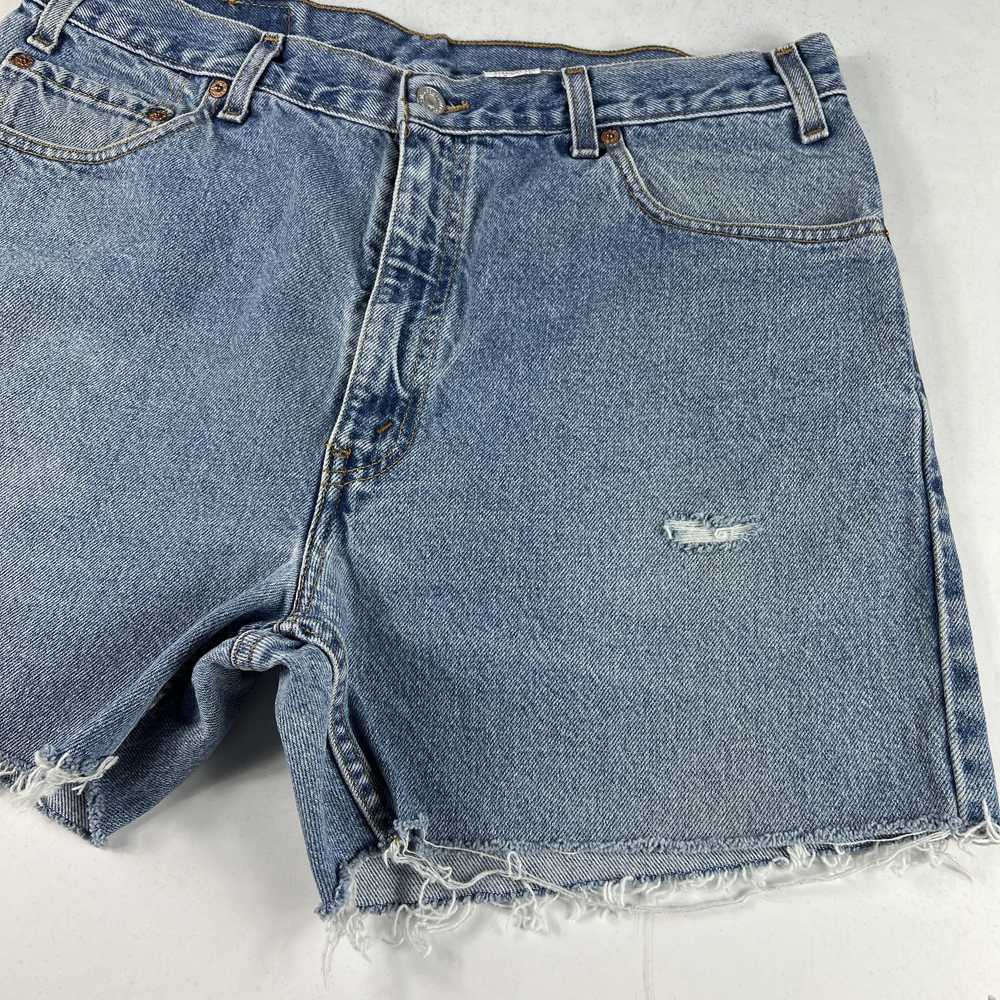 Levi's × Vintage Y2K Levi's Jean Shorts 505 Cut O… - image 3