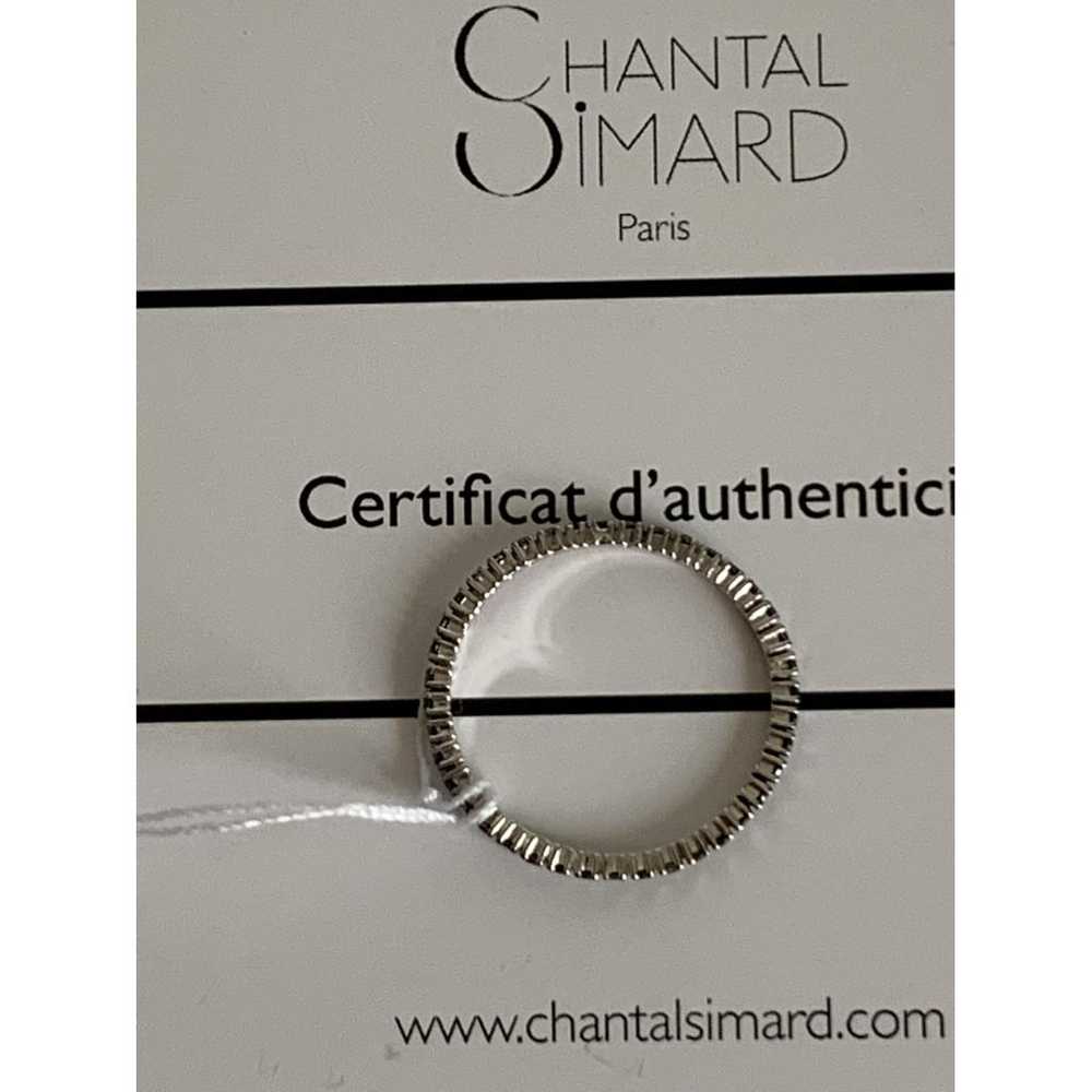 Chantal Simard White gold ring - image 8