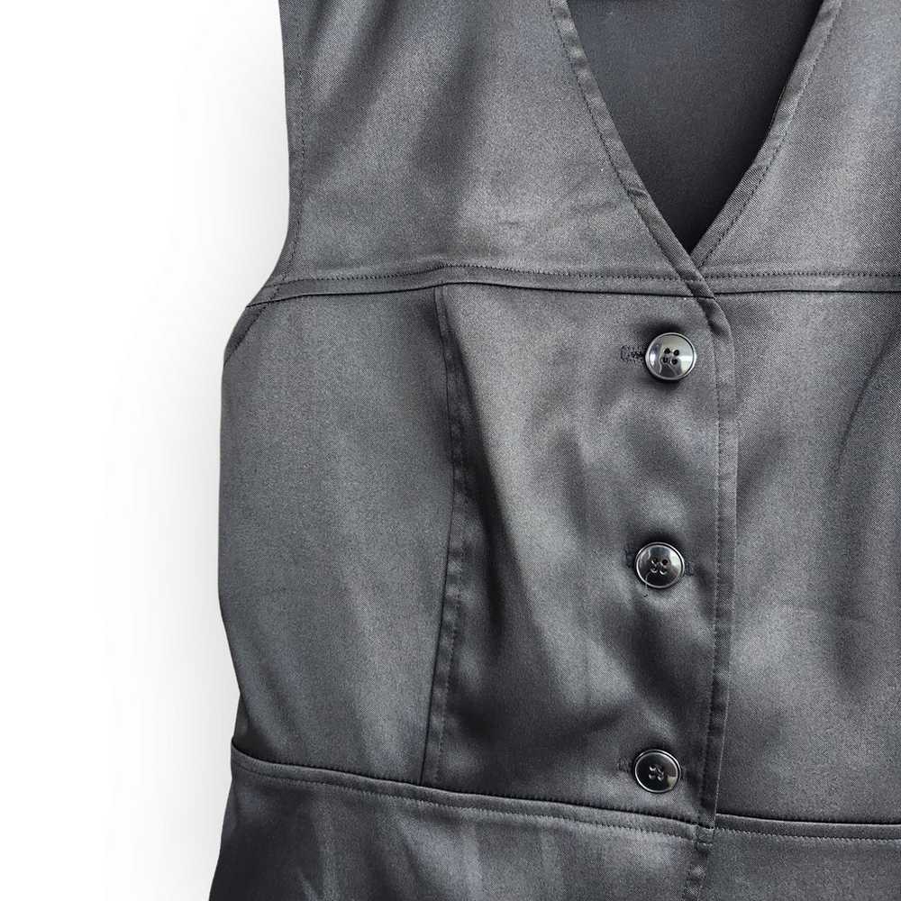 Vintage Star City Clothing Co Black Satin Button … - image 2