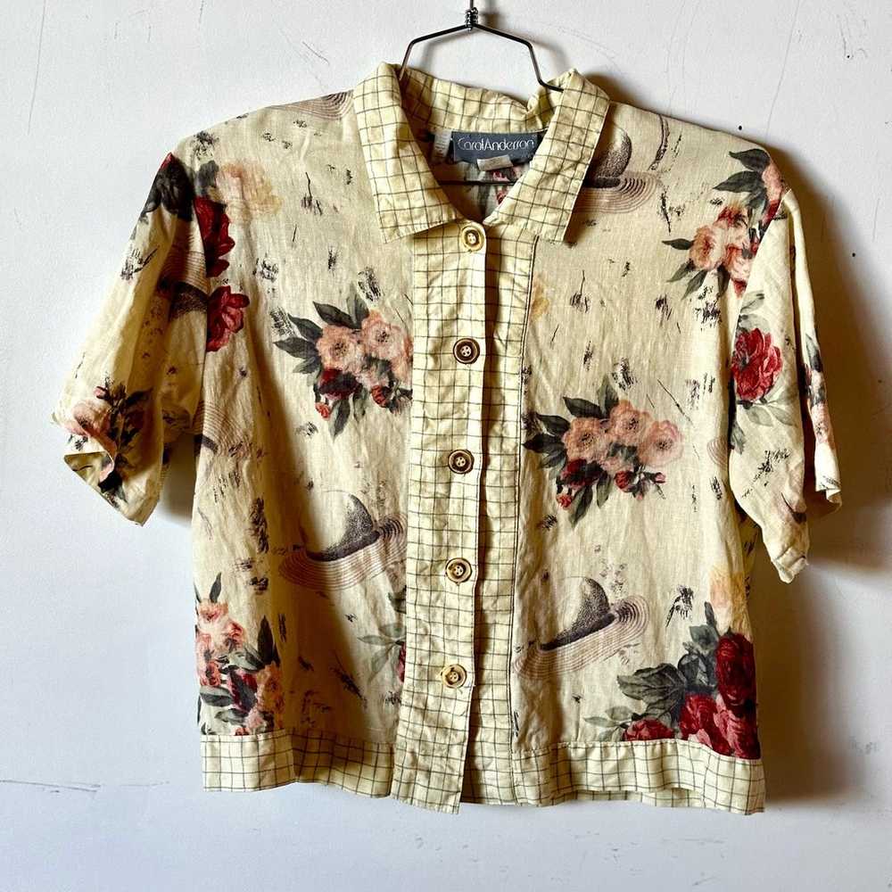 Vintage Linen Button Up Shirt - image 2