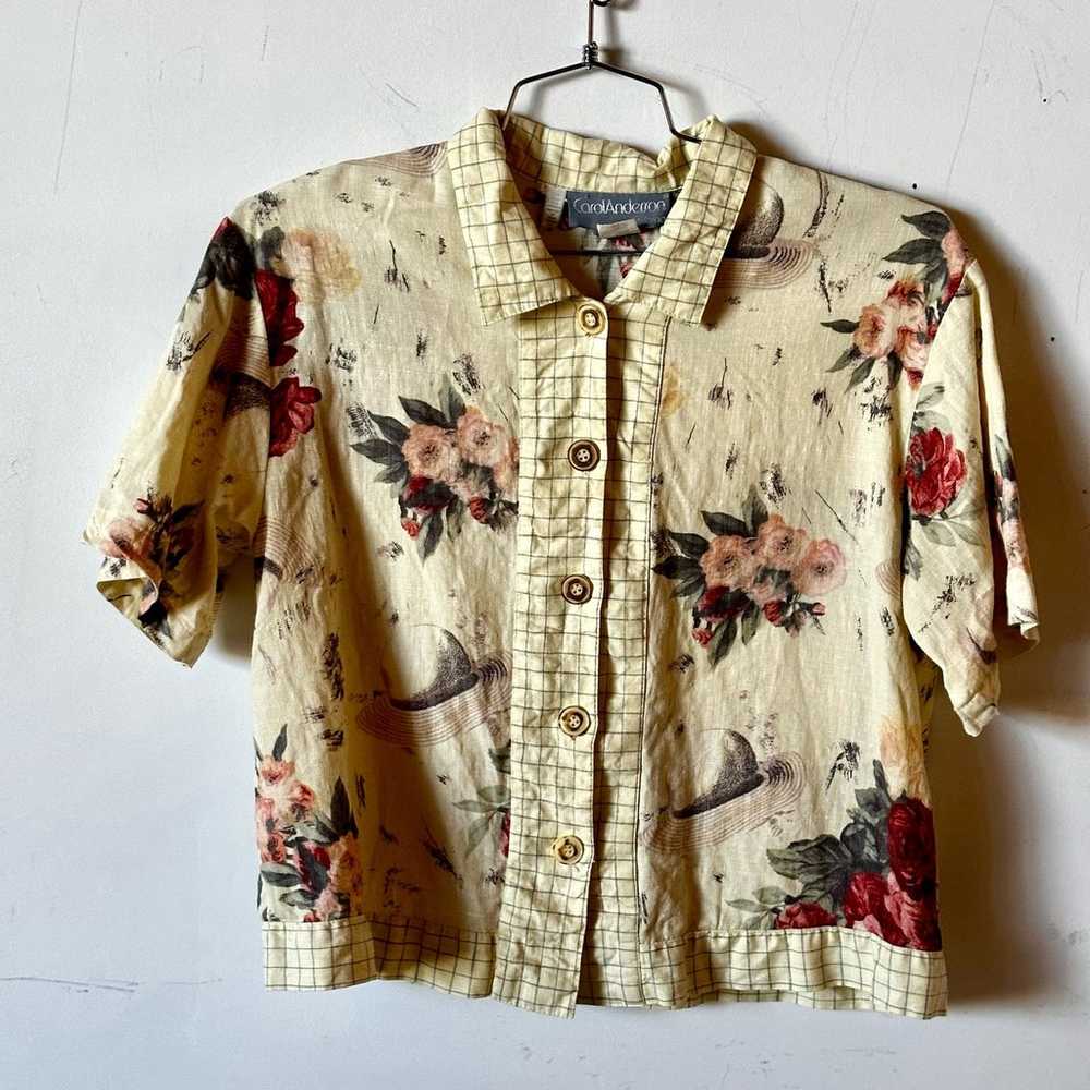 Vintage Linen Button Up Shirt - image 6