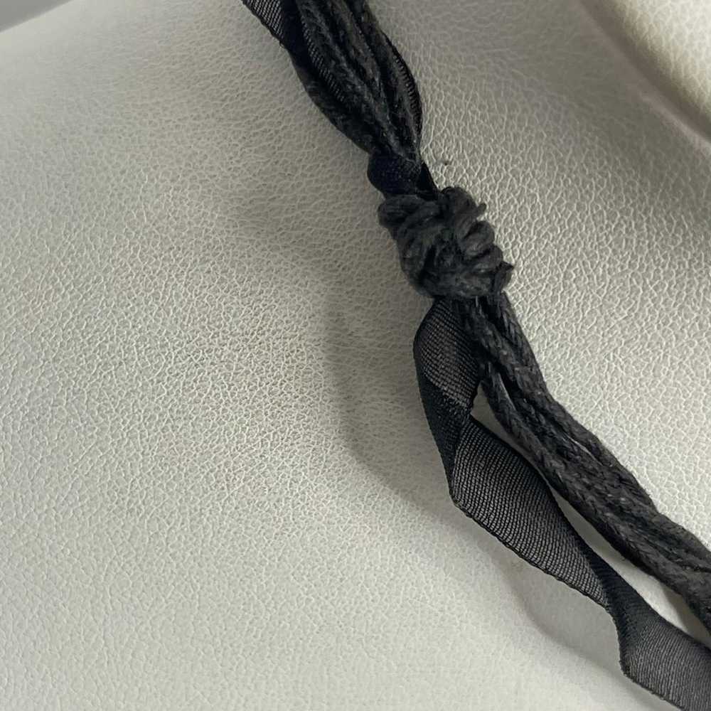 purple stone necklace boho bohemian trendy black … - image 4